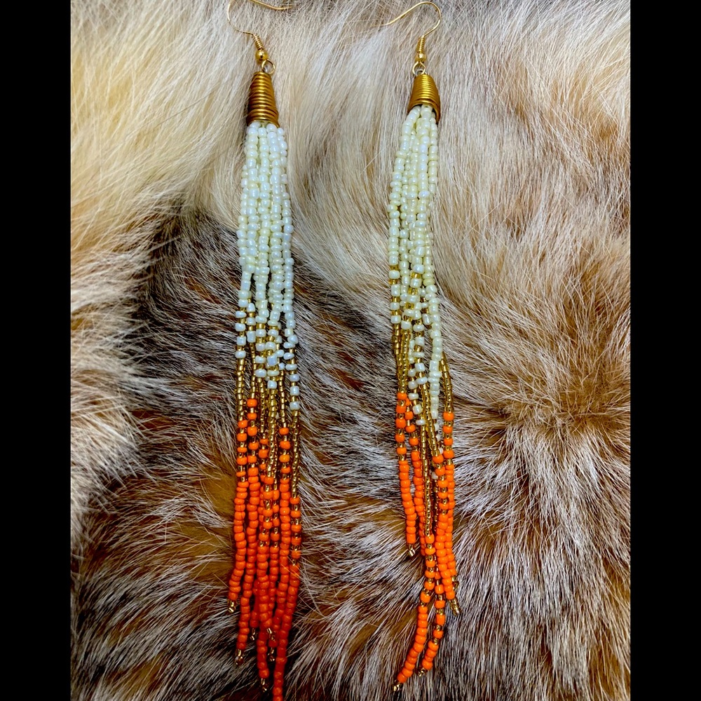 Handcrafted Bead Dangle Earrings